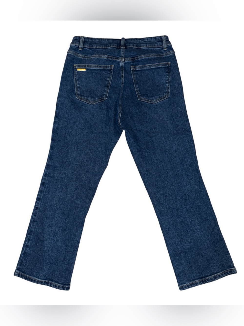Michael Kors Straight Leg Cropped Jeans High Rise Pin Tuck Seams Women’s Size 8 - Picture 4 of 8
